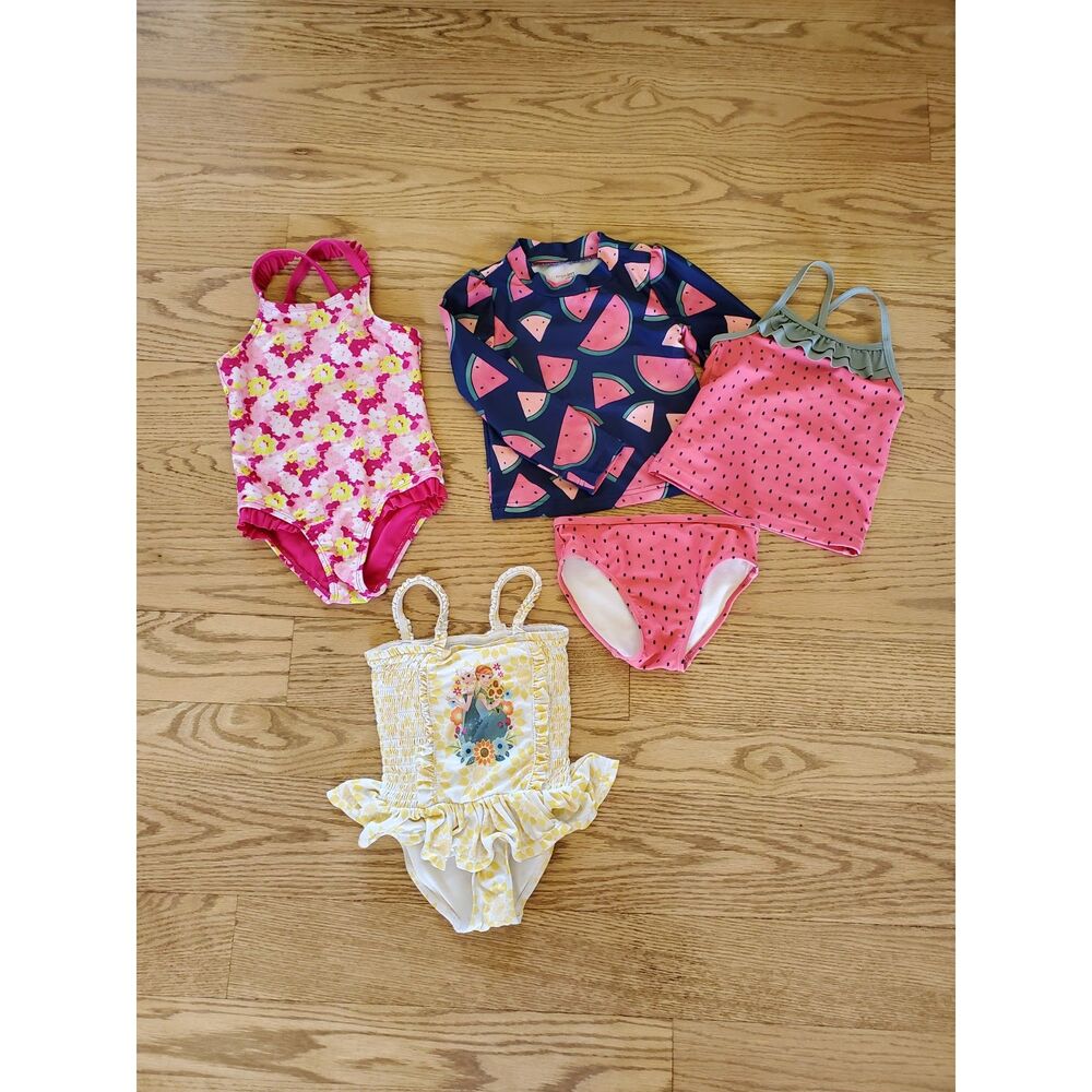Lot of 5 Cat & Jack, Carter's, Disney Swimsuits 3T VGUC and GUC - Picture 1 of 15